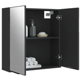 Bathroom Mirror Cabinet Black 64x20x67 cm Engineered Wood 833560