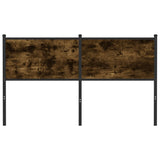 Replace Headboard Smoked Oak 140 cm Engineered Wood and Steel 4007700