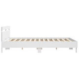 Bed Frame without Mattress White 160x200 cm 3207406
