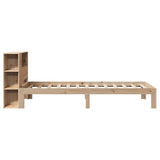 Bookcase Bed without Mattress 75x190 cm Small Single Solid Wood Pine 3322534