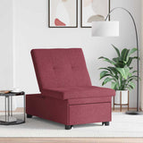 Sofa Bed Wine Red 194 x 50 x 82 cm Plywood 42008585