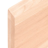 Wall Shelf 80x20x4 cm Untreated Solid Wood Oak 363540