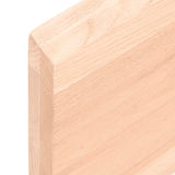 ZNTS Wall Shelf 100x40x cm Untreated Solid Wood Oak 363564