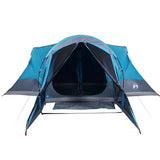 Family Tent Tipi 8-Person Blue Waterproof 94738