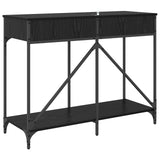 Console Table Black Oak 100 x 39 x 78.5 cm Engineered Wood 882808