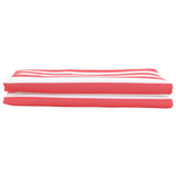 Awning Replacement Fabric Red and White 1000 x 160 cm Polyester 42000822