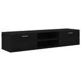 Wooden Cabinet Black 150 x 39 x 30 cm Engineered Wood 880232