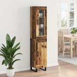 Highboard Old Wood 34.5 x 34 x 180 cm Engineered Wood 3415756