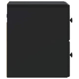 Wall-Mounted Bedside Cabinet 2 pcs Black 34.5 x 33 x 40 cm 899148