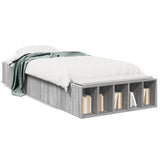 Bed Frame without Mattress Grey Sonoma 90x190 cm Single 3280620