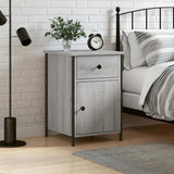 Bedside Cabinet Grey Sonoma 40x42x60 cm Engineered Wood 825909