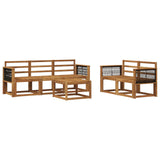 Outdoor Sofa Set 6 pcs Natural Solid Acacia Wood 3384990