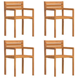 Garden Chairs 4 pcs 50x53x80 cm Solid Wood Acacia 4108139
