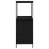 Bathroom Cabinet with Shelves Black Oak 36x35x95 cm 861912