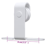 Mini Sliding Cabinet Door Kit Carbon Steel White 152 cm 151696