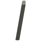 Dining Table Legs U-Shaped 2 pcs Anthracite 90x cm Steel 4012802