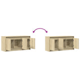 TV Cabinet with LED Sonoma Oak 100x34x50 cm Engineered Wood 852210