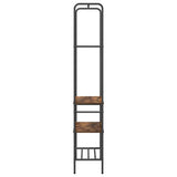 Clothes Rack Smoked Oak 60 x 30 x 171 cm Engineered Wood 868459