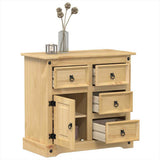 Sideboard Corona 80x40x75 cm Solid Wood Pine 4005679
