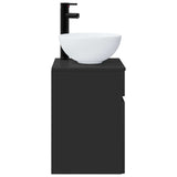 Wall-mounted Sink Vanity Black 39 x 41 x 64.5 cm 890553
