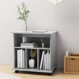 Rolling Cabinet Concrete Grey 60x45x60 cm Engineered Wood 808480