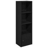 Bookcase Black Oak 31x24x102 cm Engineered Wood 860338