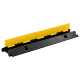 Cable Protector Ramps 2 pcs 1 Channel Rubber 100 cm 142833