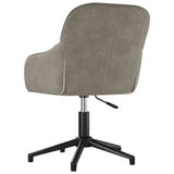 Office Chair Light Grey 56 x 61.5 x 72 cm Velvet 42025219
