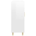 Sideboard High Gloss White 69.5x34x90 cm Engineered Wood 812120