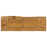 Table Top 120x40x3.8 cm Live Edge Solid Wood Mango 370782