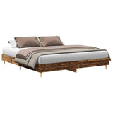 Bed Frame Old Wood Engineered Wood Double Durable Bed Frame 3329028