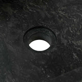 Bathroom Vanity Cabinet Solid Teak with Sink Marble Black 3058159