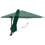 Garden Parasol Green 248 x 248 x 148 cm Polyester and Steel 42003244