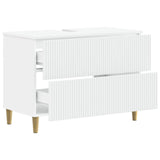 Bathroom Sink Cabinet ARNHEM White 82 x 41x 59 cm 896575