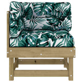 Corner Sofas with Cushions 2 pcs Impregnated Wood Pine 825456