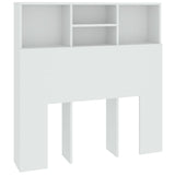 Headboard Cabinet White 100x19x103.5 cm 811844