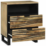 Bedside Cabinet Brown 50 x 33 x 62 cm Solid Acacia wood 4017946