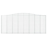 Arched Gabion Basket 400x30x160/180 cm Galvanised Iron 153408