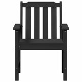 Garden Dining Chair 4 pcs Black 65.5 x 55.5 x 88cm Plastic 3335796