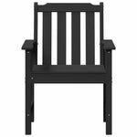 Garden Dining Chair 2 pcs Black 65.5 x 59 x 88cm HDPE 42006605