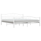 ZNTS 285305 Bed Frame White Metal 180x200 cm Super King