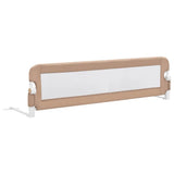 Toddler Safety Bed Rail Taupe 150x42 cm Polyester 10165