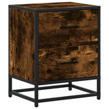 Bedside Cabinet Smoked Oak 40x31x50 cm Engineered Wood 848678