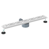 Shower Drain Line Design with 360&deg Siphon Silver 70 cm 42015981