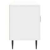 TV Cabinet High Gloss White 99 x 34.5 x 50 cm Engineered Wood 894949