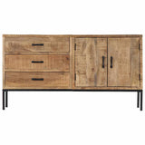 Sideboard 140x35x75 cm Solid Mango Wood 249857