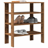 Shoe Rack Old Wood 61x32x70 cm Engineered Wood 859849