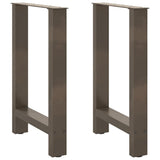 Dining Table Legs Natural Steel 2 pcs 50x cm Steel 4013303