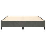 ZNTS Bed Frame without Mattress Dark Grey Super King Velvet 349885