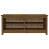 Shoe Bench Honey Brown 110x38x45.5 cm Solid Wood Pine 813777